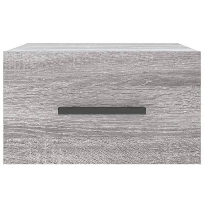 vidaXL Wall-mounted Bedside Cabinets 2 pcs Grey Sonoma 35x35x20 cm