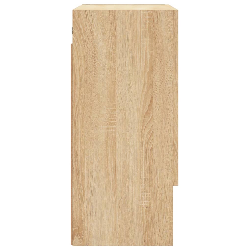 vidaXL Wall Cabinet Sonoma Oak 60x31x70 cm Engineered Wood