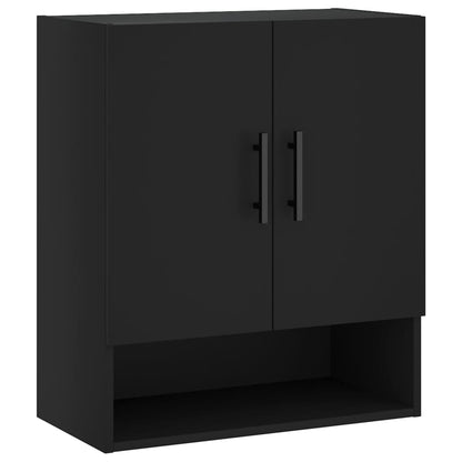 vidaXL Wall Cabinet Black 60x31x70 cm Engineered Wood