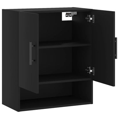 vidaXL Wall Cabinet Black 60x31x70 cm Engineered Wood