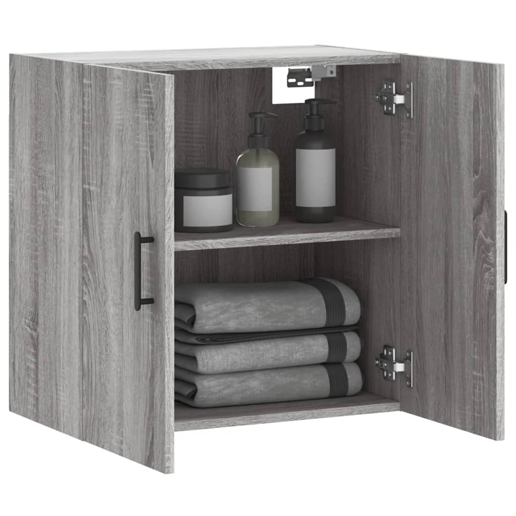 vidaXL Wall Cabinet Grey Sonoma 60x31x60 cm Engineered Wood