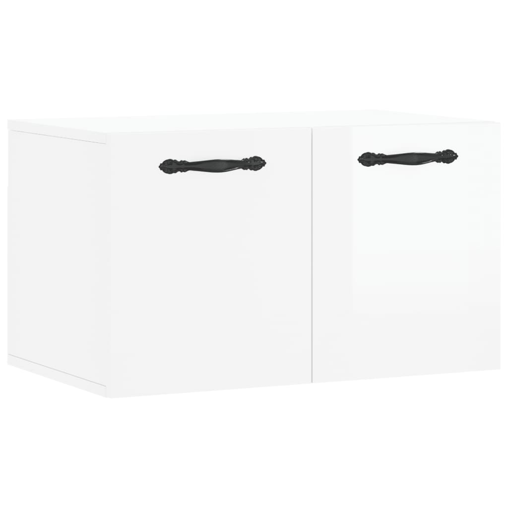 vidaXL Wall Cabinet High Gloss White 60x36.5x35 cm Engineered Wood