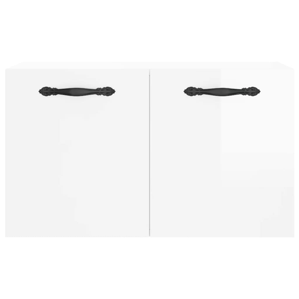 vidaXL Wall Cabinet High Gloss White 60x36.5x35 cm Engineered Wood