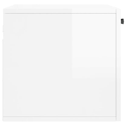 vidaXL Wall Cabinet High Gloss White 60x36.5x35 cm Engineered Wood