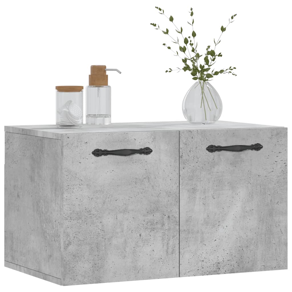 vidaXL Wall Cabinet Concrete Grey 60x36.5x35 cm Engineered Wood