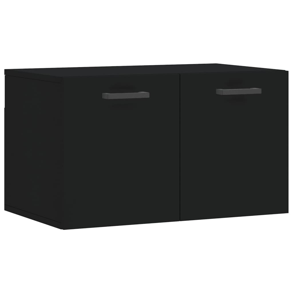 vidaXL Wall Cabinet Black 60x36.5x35 cm Engineered Wood