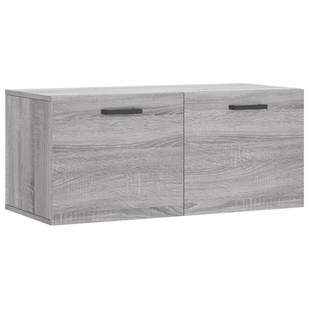 vidaXL Wall Cabinet Grey Sonoma 80x36.5x35 cm Engineered Wood