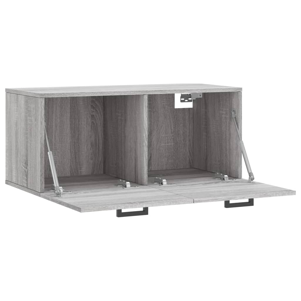 vidaXL Wall Cabinet Grey Sonoma 80x36.5x35 cm Engineered Wood