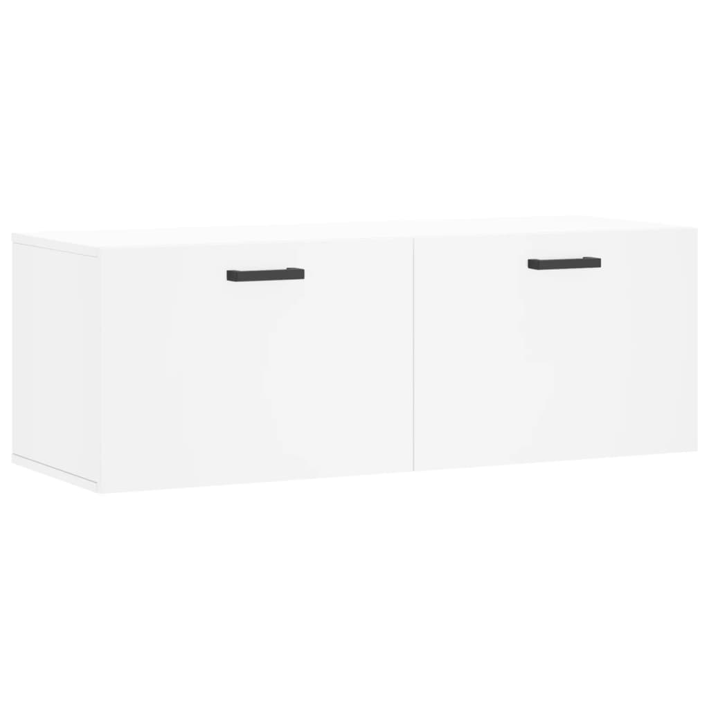 vidaXL Wall Cabinet White 100x36.5x35 cm Engineered Wood