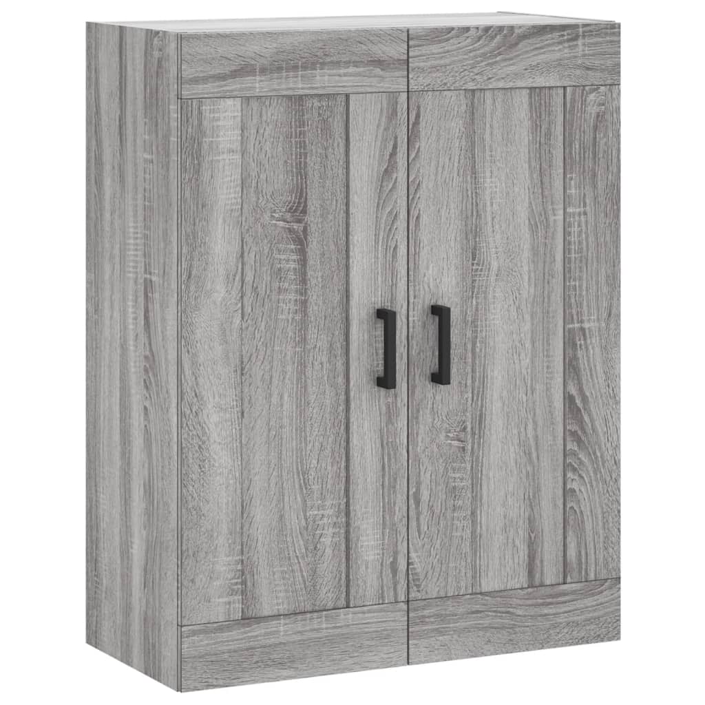 vidaXL Wall Mounted Cabinet Grey Sonoma 69.5x34x90 cm Engineered Wood