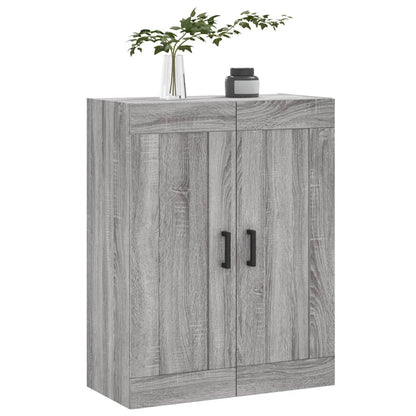 vidaXL Wall Mounted Cabinet Grey Sonoma 69.5x34x90 cm Engineered Wood