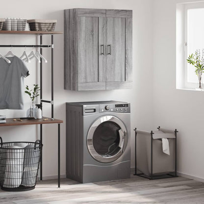 Wall Mounted Cabinet 69,5x34x90 cm Engineered Wood Grey sonoma