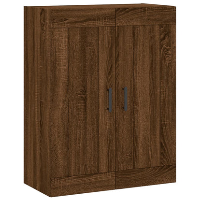 Wall Mounted Cabinet 69,5x34x90 cm Engineered Wood Brown oak
