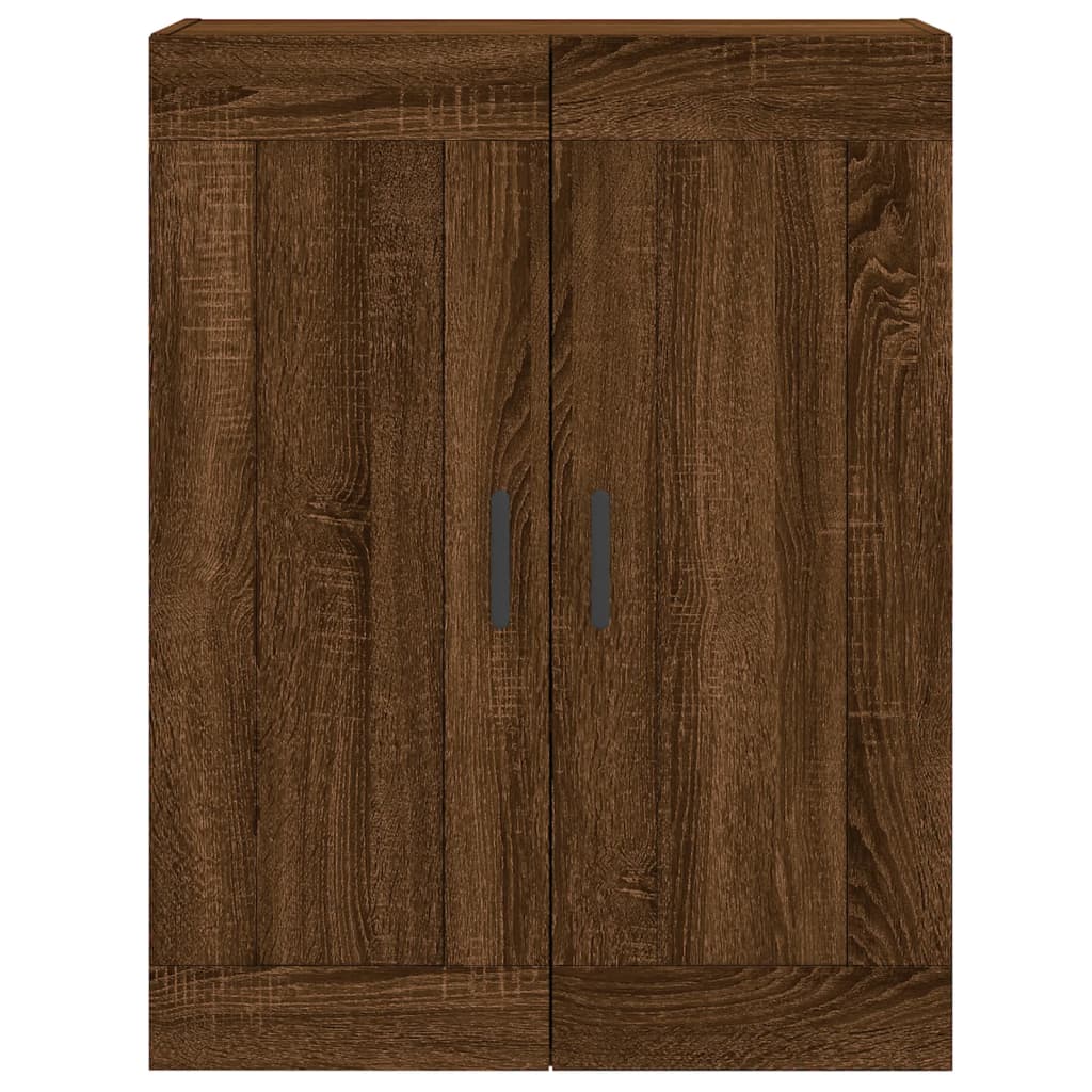 Wall Mounted Cabinet 69,5x34x90 cm Engineered Wood Brown oak