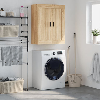 Wall Mounted Cabinet 69,5x34x90 cm Engineered Wood Sonoma oak