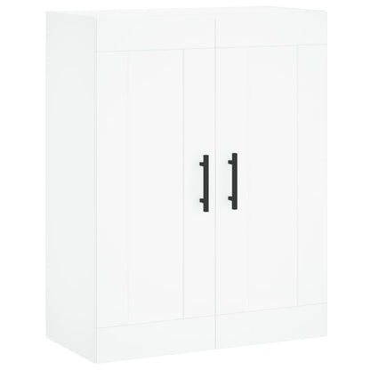 Wall Mounted Cabinet 69,5x34x90 cm Engineered Wood White