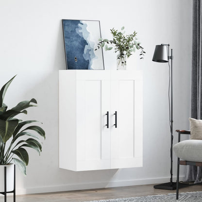 Wall Mounted Cabinet 69,5x34x90 cm Engineered Wood White
