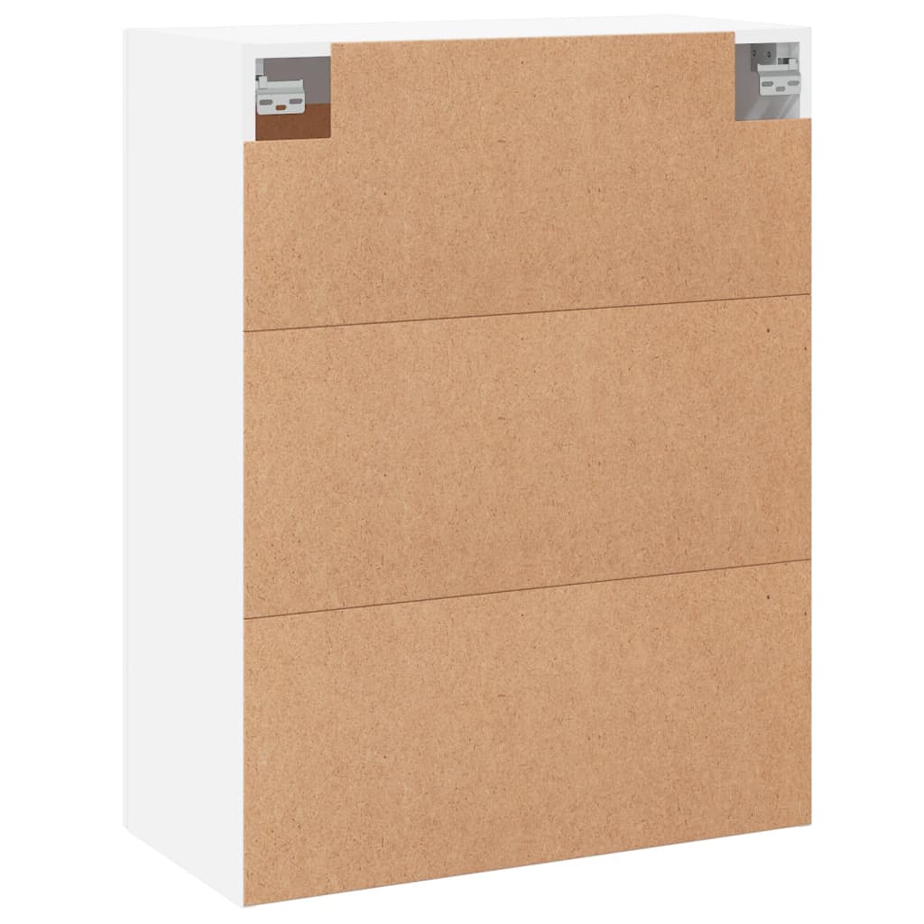 Wall Mounted Cabinet 69,5x34x90 cm Engineered Wood White