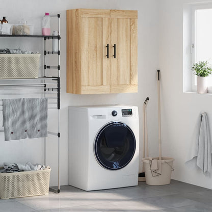Wall Mounted Cabinet 69,5x34x90 cm Engineered Wood Sonoma oak