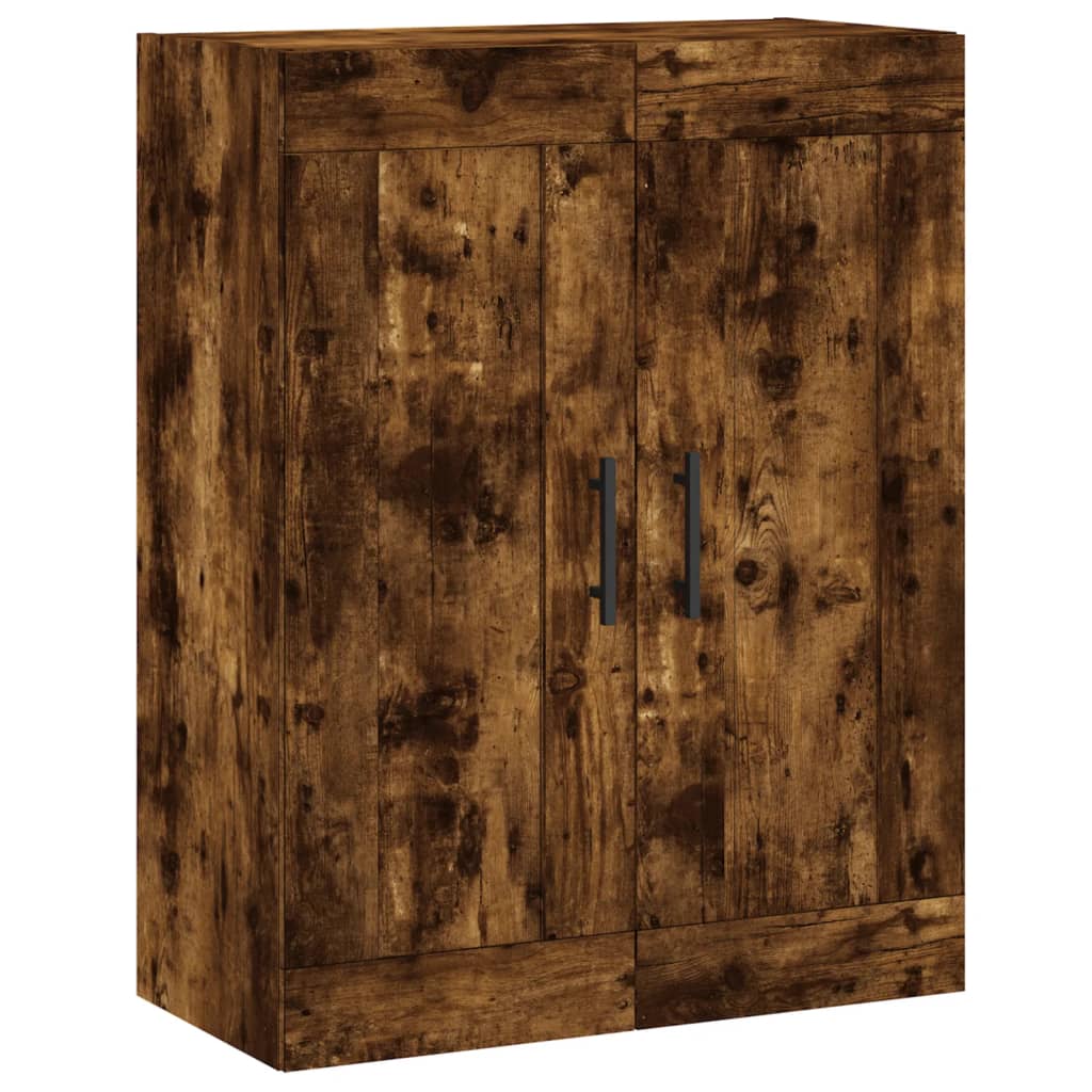 vidaXL Wall Mounted Cabinet Smoked Oak 69.5x34x90 cm Engineered Wood