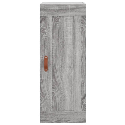 vidaXL Wall Mounted Cabinet Grey Sonoma 34.5x34x90 cm Engineered Wood