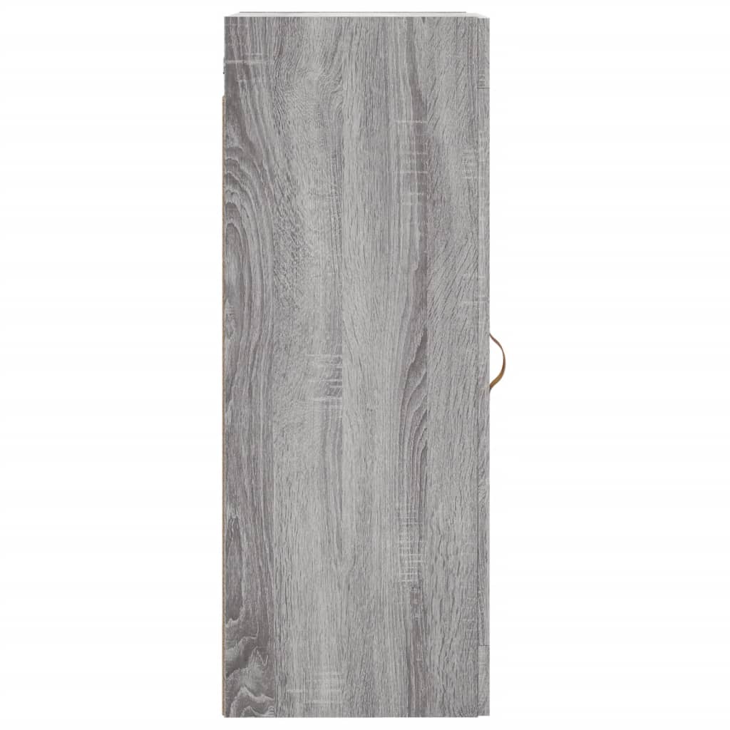 vidaXL Wall Mounted Cabinet Grey Sonoma 34.5x34x90 cm Engineered Wood