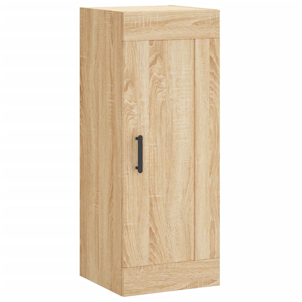 vidaXL Wall Mounted Cabinet Sonoma Oak 34.5x34x90 cm Engineered Wood