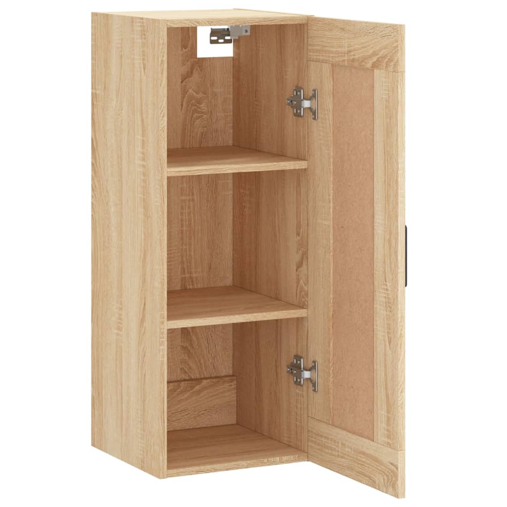 vidaXL Wall Mounted Cabinet Sonoma Oak 34.5x34x90 cm Engineered Wood