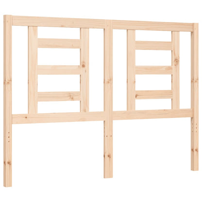 vidaXL Bed Frame with Headboard Double Solid Wood