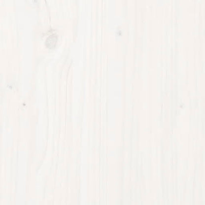 Bed Frame without Mattress Solid Wood Pine Length 200 cm White 120 cm
