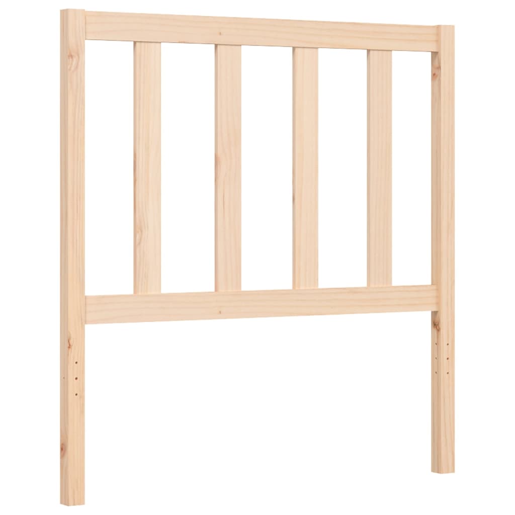 vidaXL Bed Frame with Headboard 100x200 cm Solid Wood