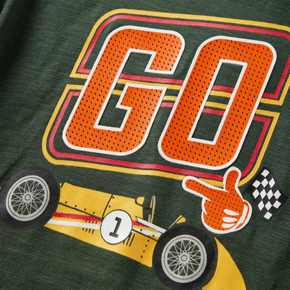 Kids' T-shirt with Long Sleeves 92 Dark green 104 (3-4y)