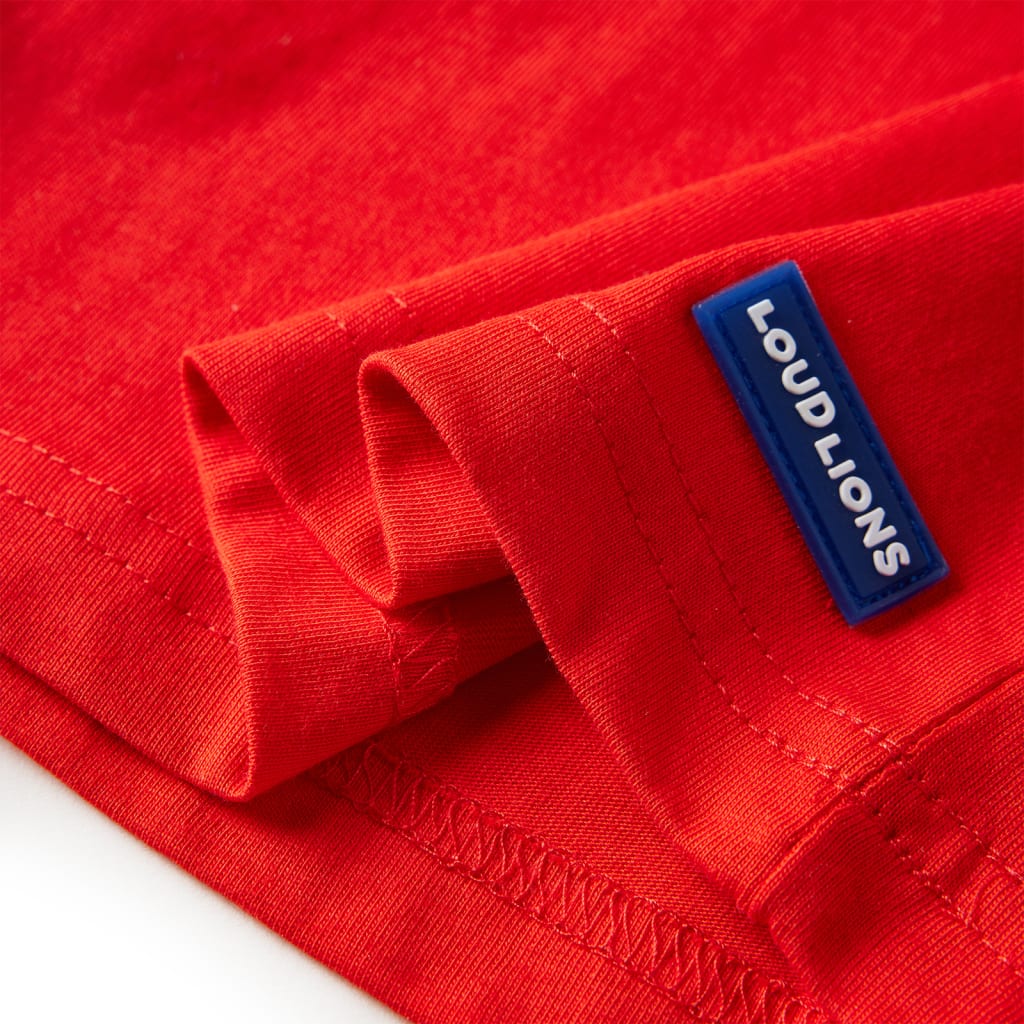 Kids' T-shirt with Long Sleeves Red 92 116 (5-6y)