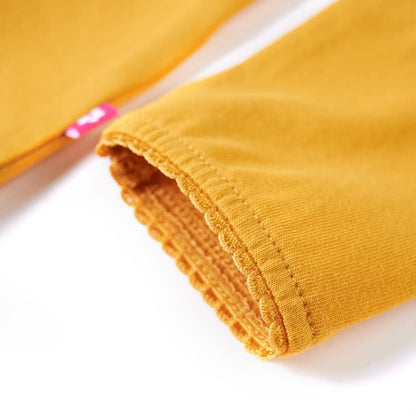 Kids' T-shirt with Long Sleeves 92 Ochre 104 (3-4y)