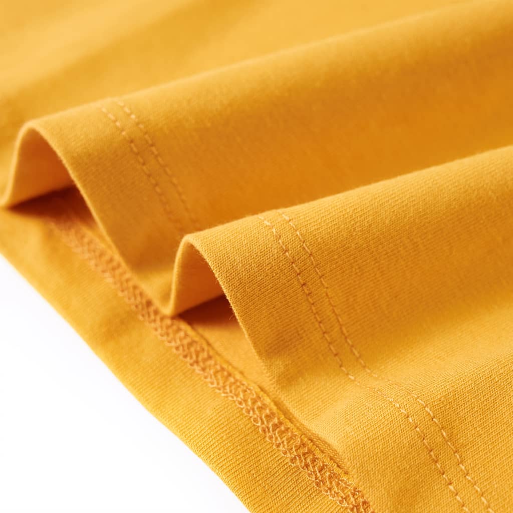 Kids' T-shirt with Long Sleeves 92 Ochre 104 (3-4y)