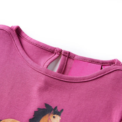 Kids' T-shirt with Long Sleeves 92 Raspberry