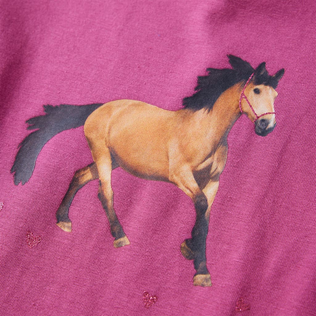 Kids' T-shirt with Long Sleeves 92 Raspberry