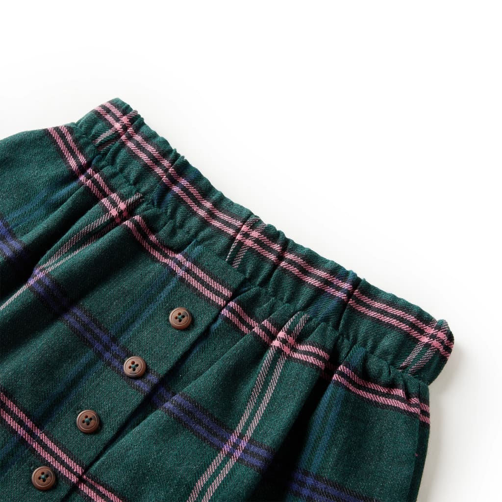 Kids' Skirt Dark Green 92 104 (3-4y)