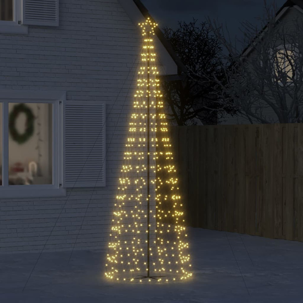 vidaXL LED Christmas Tree 570 LEDs Warm White