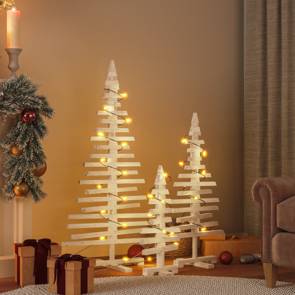Wooden Christmas Tree KOTKA Solid Pine Wood Natural (unfinished) 60/90/120 cm