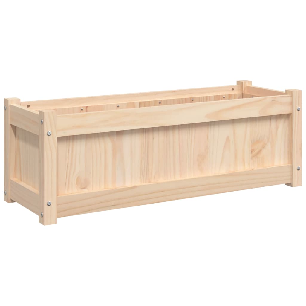 Garden Planters Solid Wood Pine Natural pine