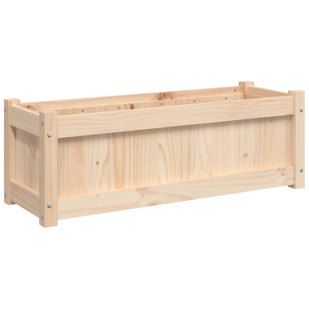 Garden Planters Solid Wood Pine Natural pine