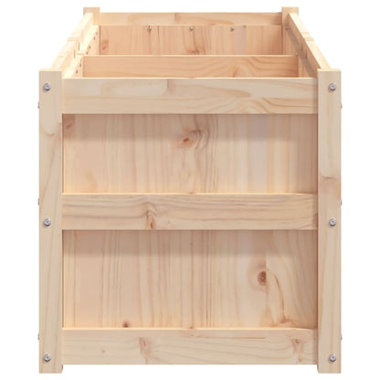 Garden Planter 150x50x50 cm Solid Wood Pine Natural pine