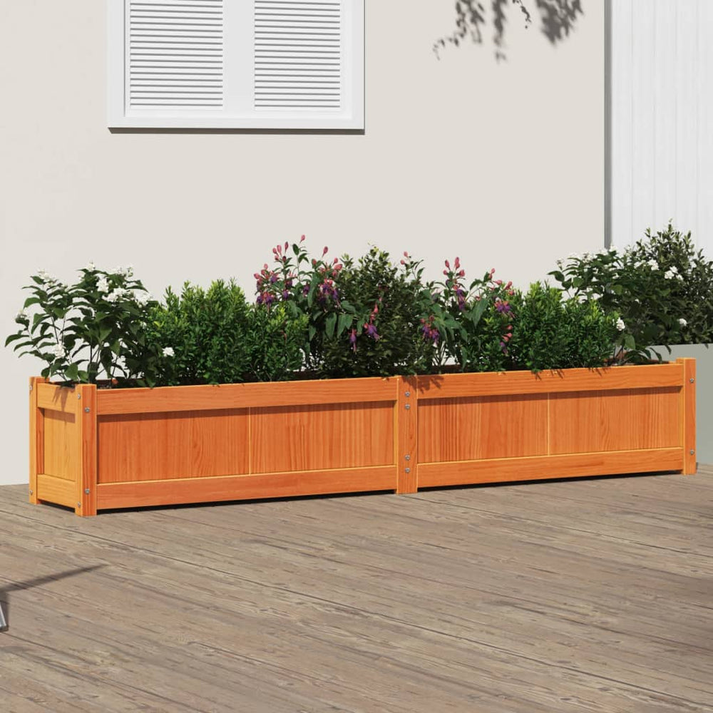 vidaXL Garden Planters Solid Wood Pine