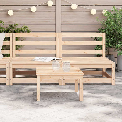 Garden Sofas Armless 2 pcs 70x70x67cm Solid Wood Pine Middle Sofa (2 pcs) Natural pine