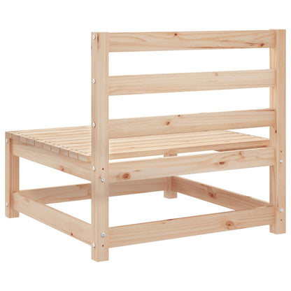 Garden Sofas Armless 2 pcs 70x70x67cm Solid Wood Pine Middle Sofa (2 pcs) Natural pine