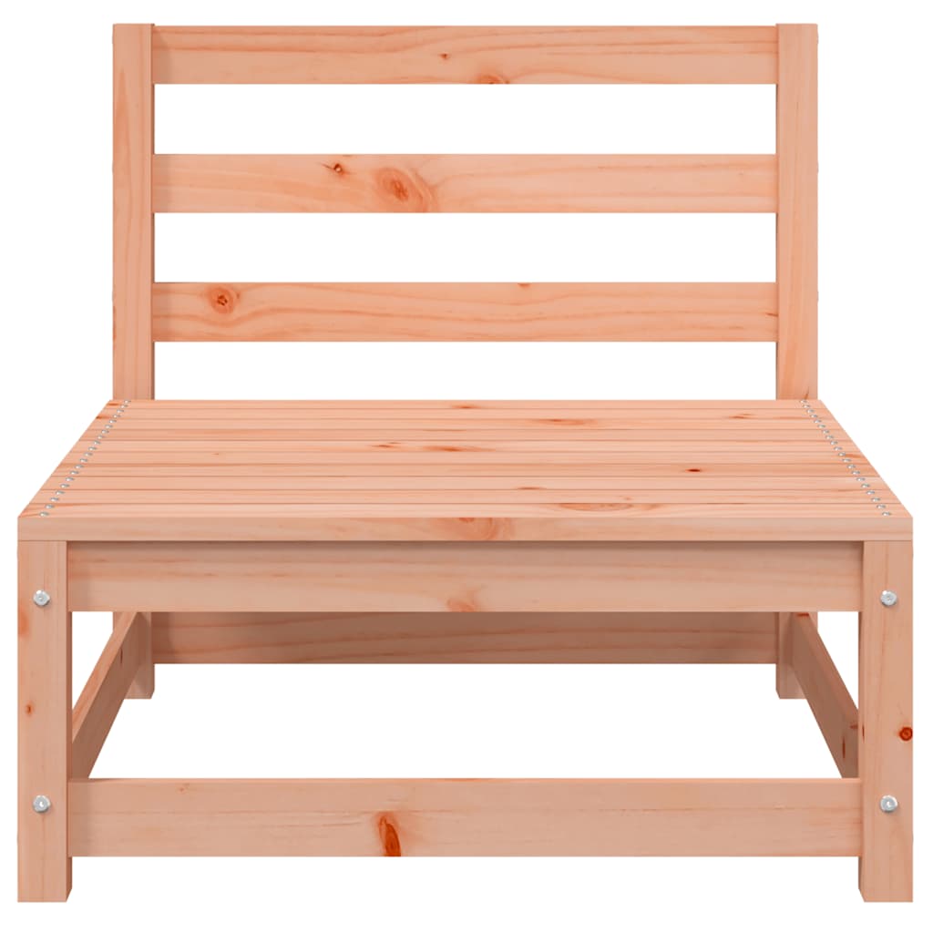 Garden Sofa 2-Seater Solid Wood Pine Corner + Chair Natural douglas