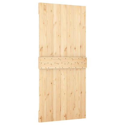 vidaXL Sliding Door with Hardware Set 95x210 cm Solid Wood Pine