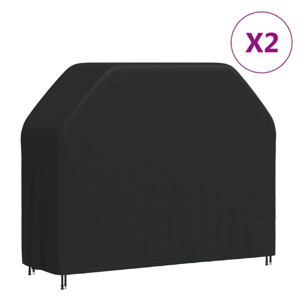 BBQ Covers 2 pcs 420D Oxford Fabric 162 cm 122 cm