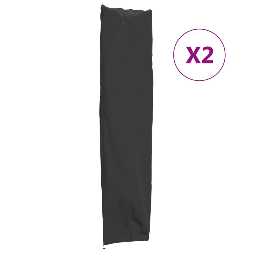 Garden Umbrella Covers 2 pcs 420D Oxford Fabric 240 x 57/57 cm
